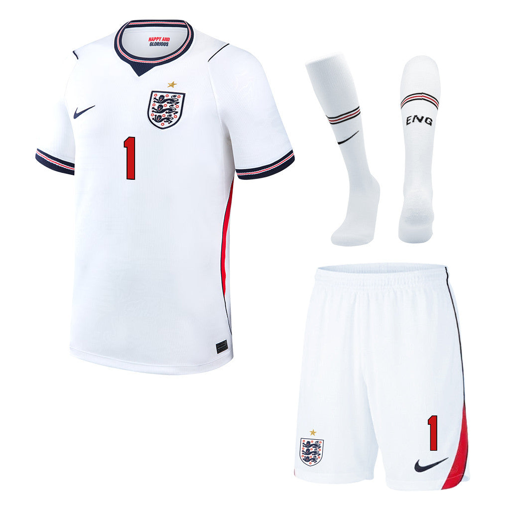Jordan Pickford 1 England 2026 Home Men Kit Set – White