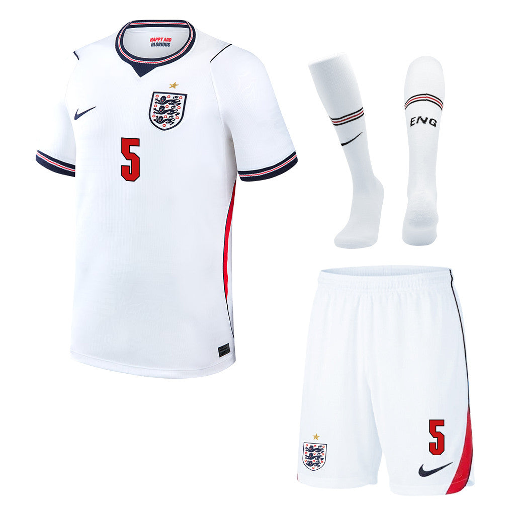 John Stones 5 England 2026 Home Men Kit Set – White