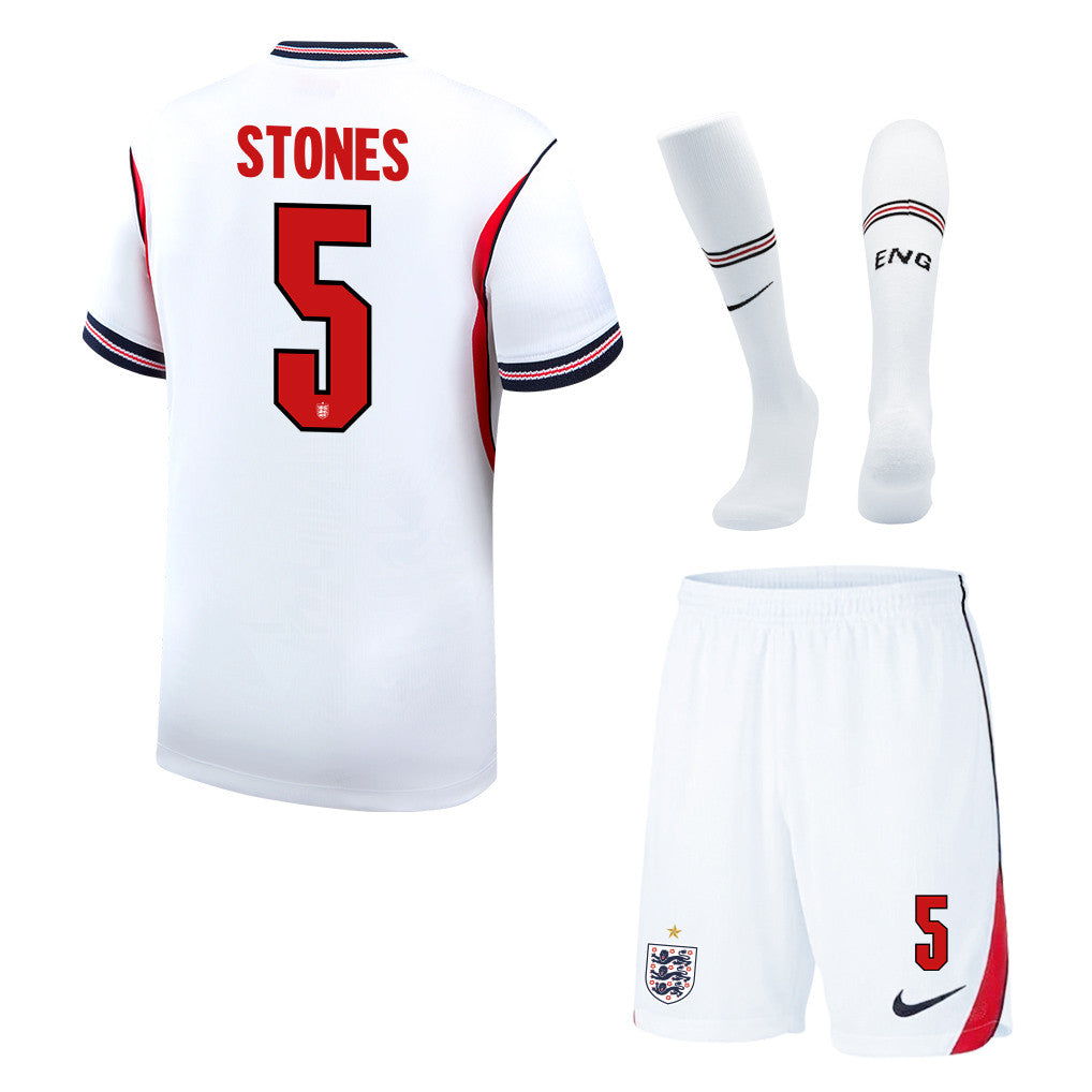 John Stones 5 England 2026 Home Men Kit Set – White