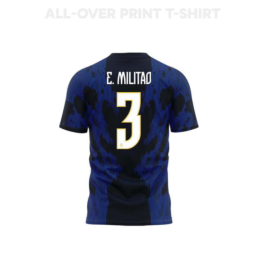 Éder Militão 3 Brazil 2026 Away 3D T-Shirt Fully Printed – Unisex, Blue