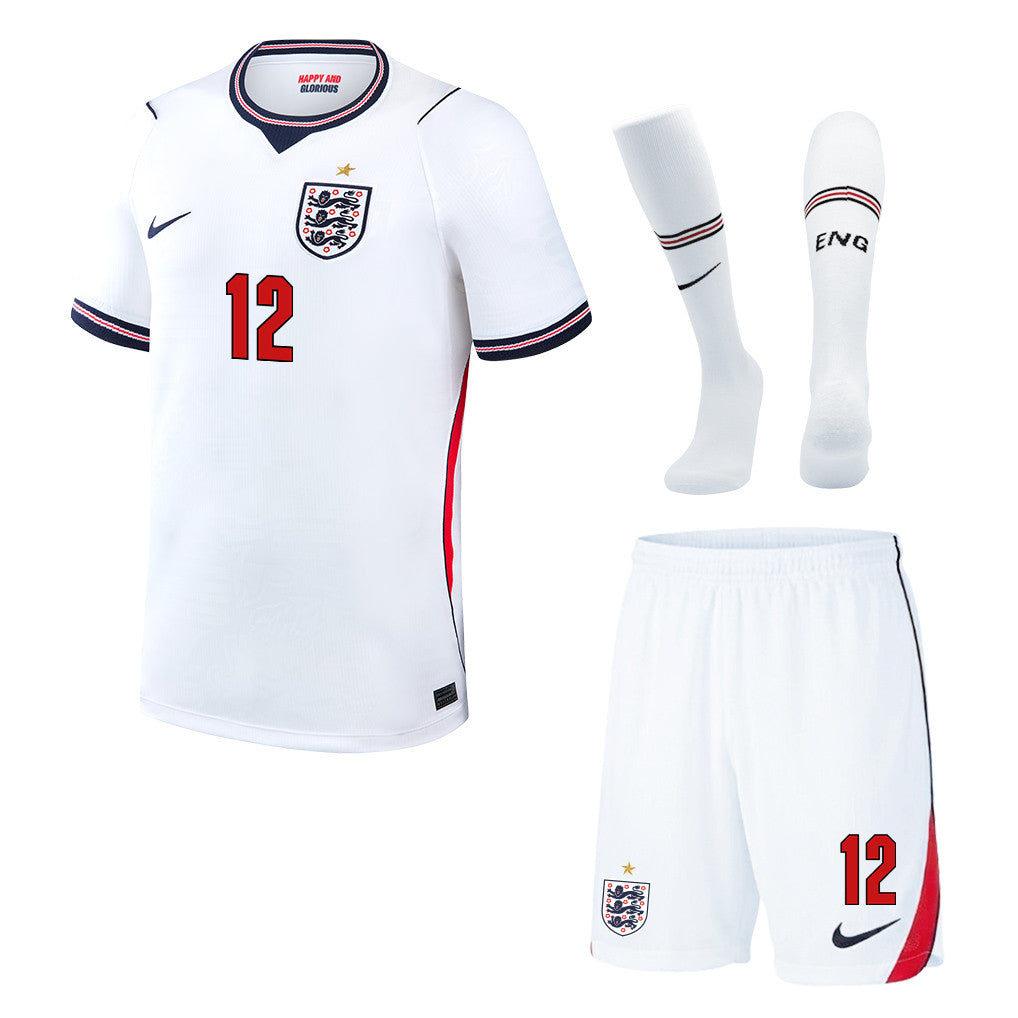 Dan Burn 12 England 2026 Home Men Kit Set – White