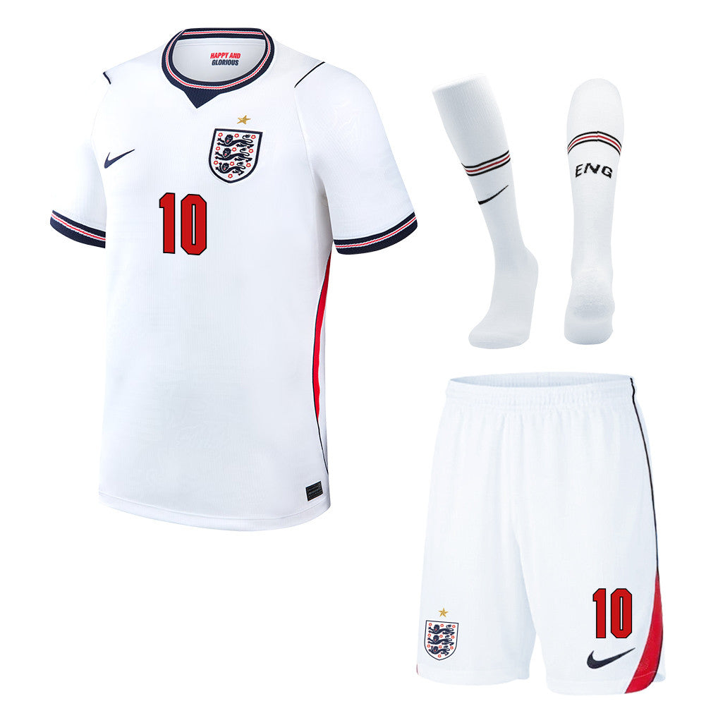 Jude Bellingham 10 England 2026 Home Men Kit Set – White