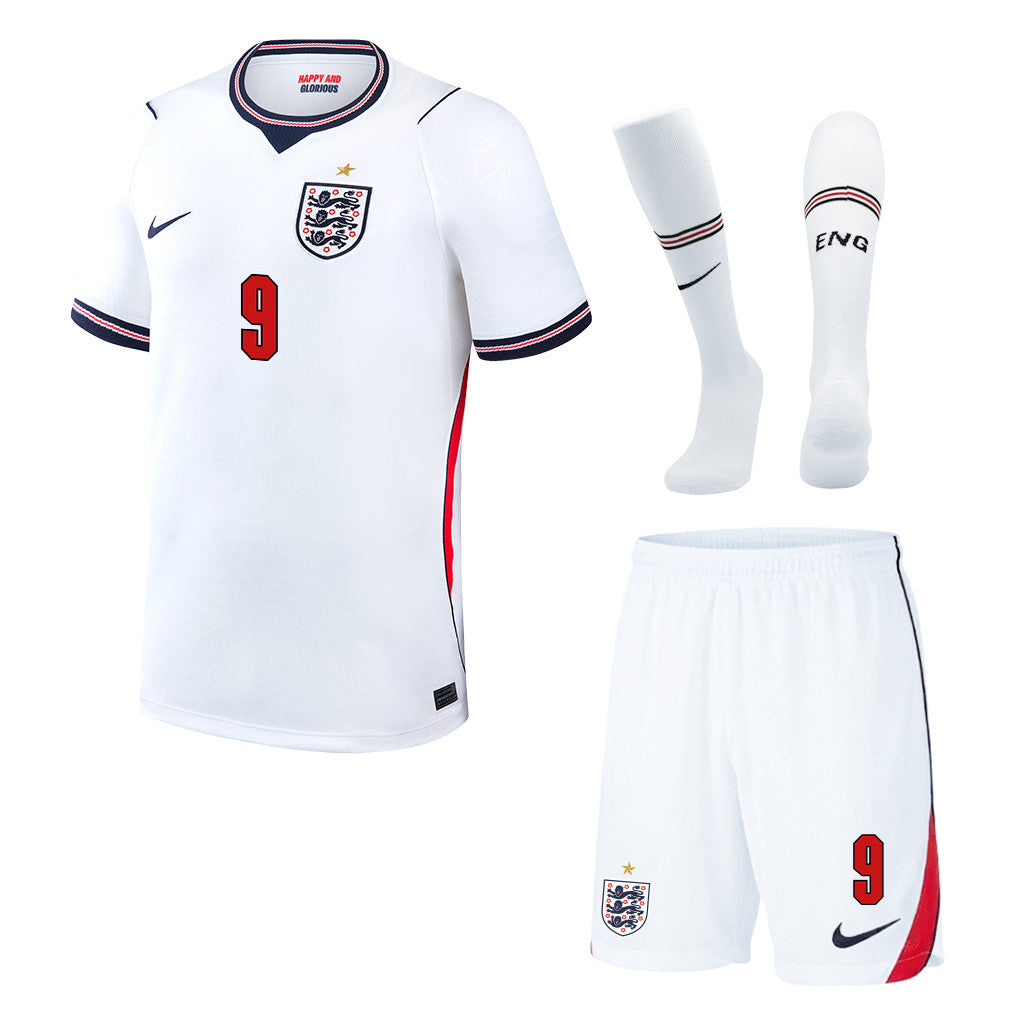 Harry Kane 9 England 2026 Home Men Kit Set – White