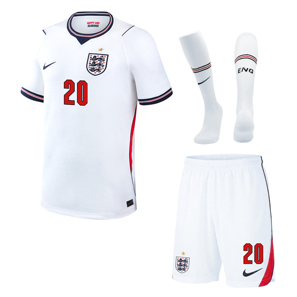 Jarrod Bowen 20 England 2026 Home Men Kit Set – White