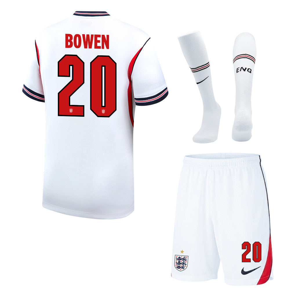 Jarrod Bowen 20 England 2026 Home Men Kit Set – White