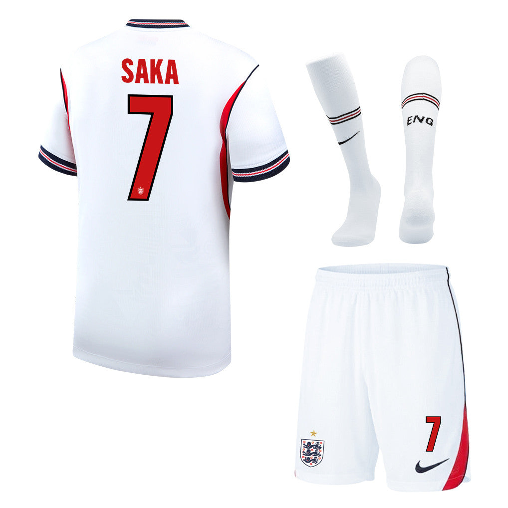 Bukayo Saka 7 England 2026 Home Men Kit Set – White
