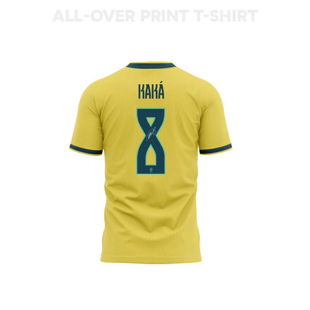 Kaká 8 Brazil 2026 Home 3D T-Shirt Fully Printed – Unisex, Yellow