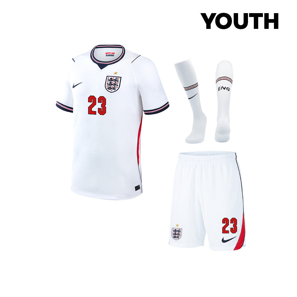 Elliot Anderson 23 England 2026 YOUTH Home Kit Set – White