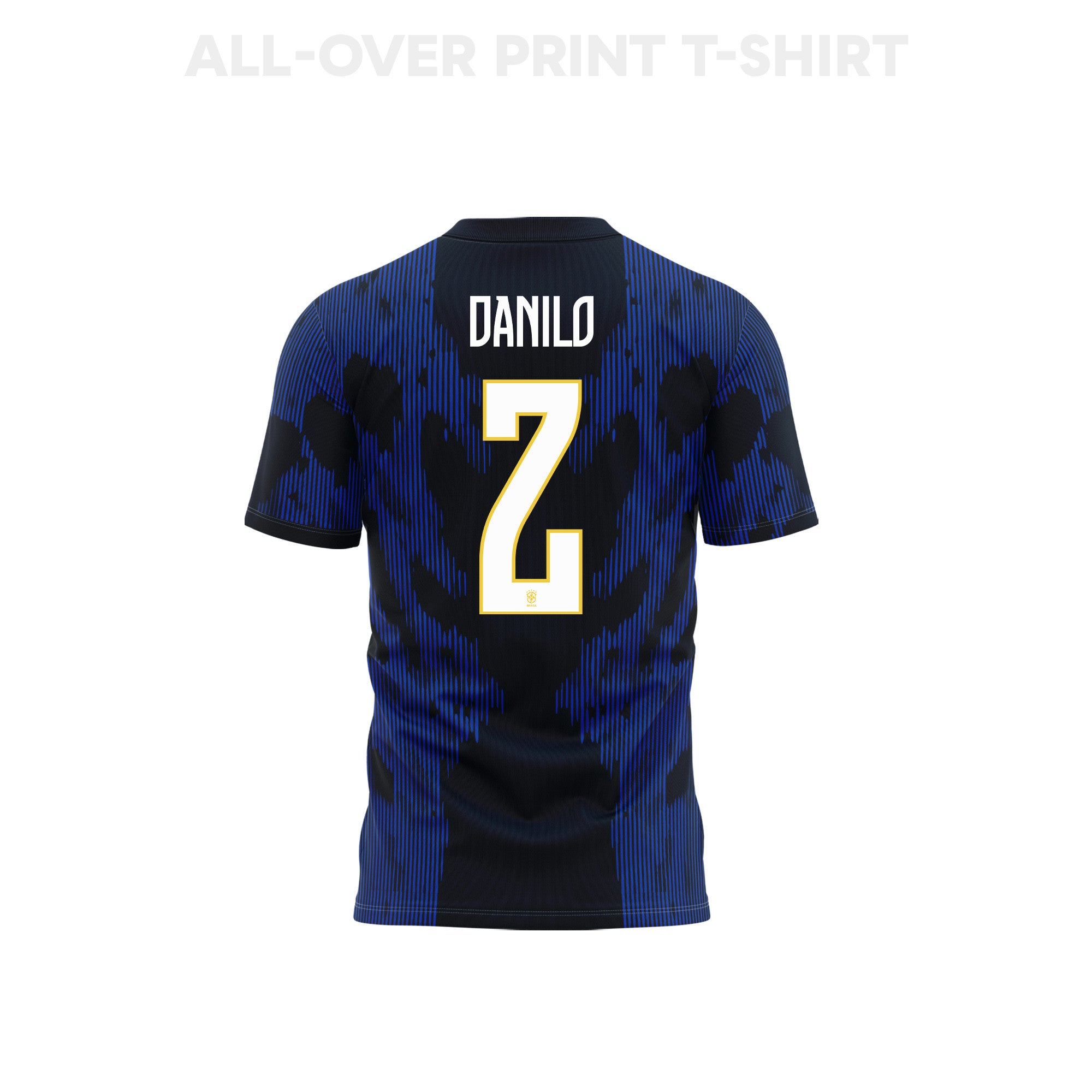 Danilo 2 Youth Brazil 2026 Away 3D T-shirt Fully Printed – Blue