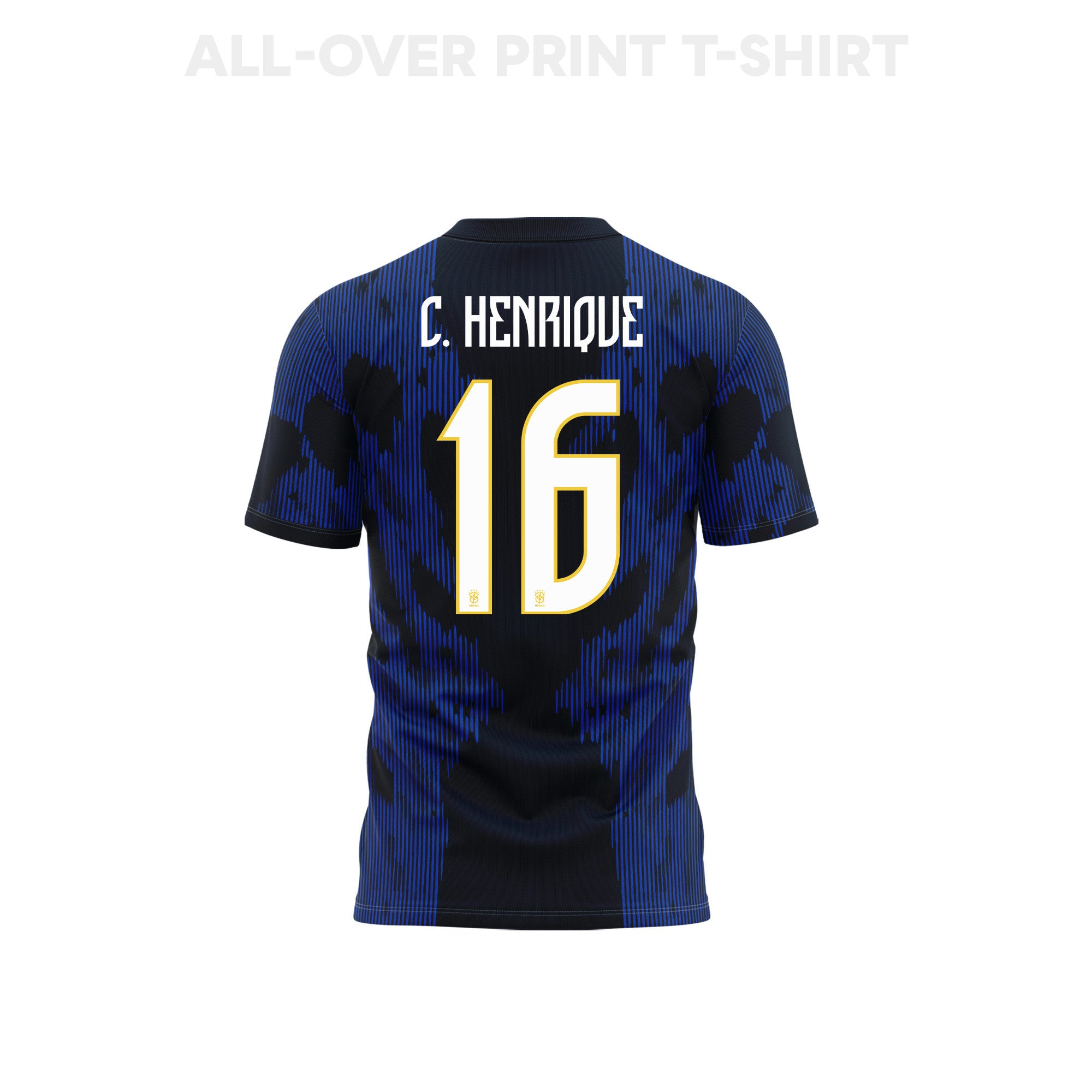 Caio Henrique 16 Youth Brazil 2026 Away 3D T-shirt Fully Printed – Blue