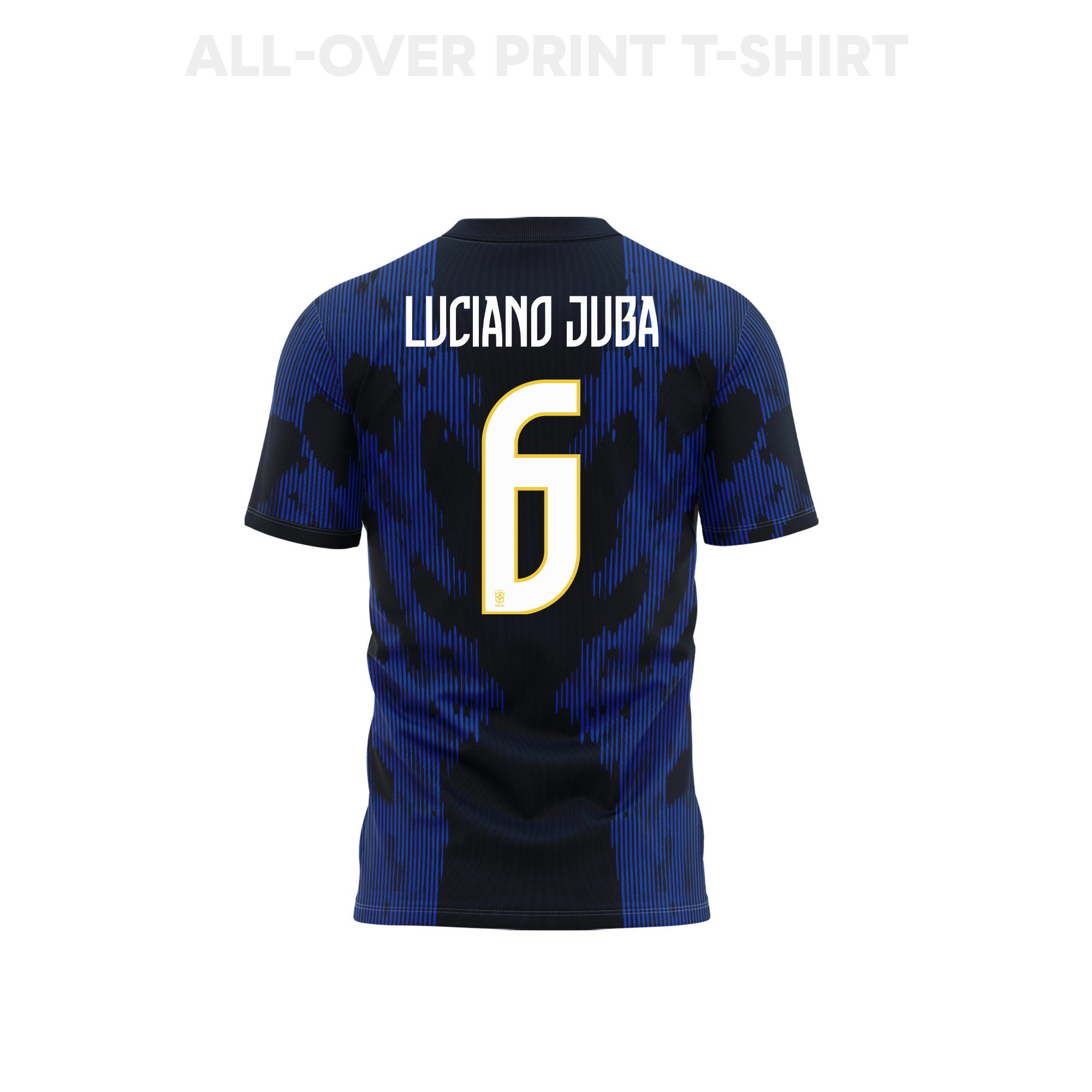 Luciano Juba 6 Youth Brazil 2026 Away 3D T-shirt Fully Printed – Blue