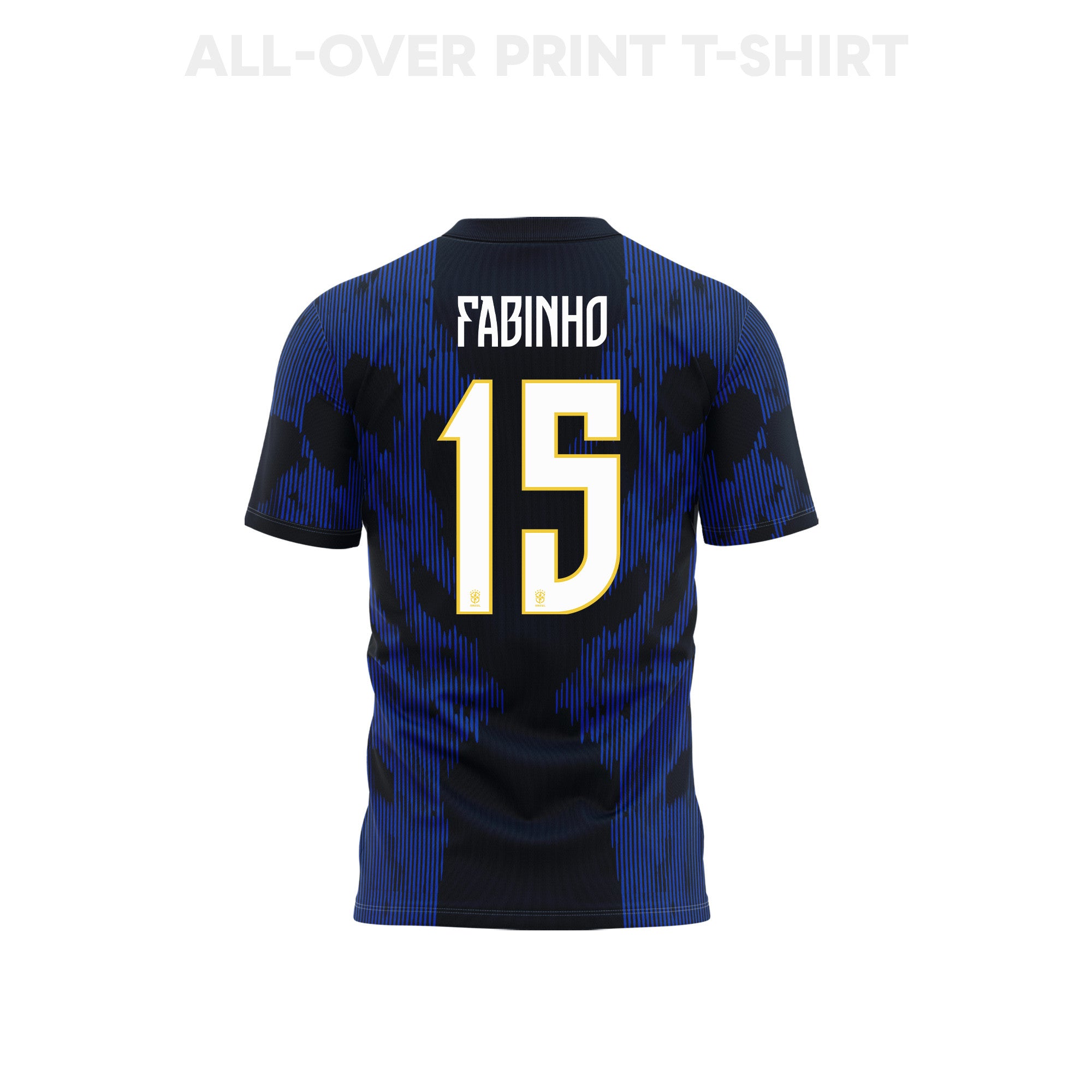 Fabinho 15 Youth Brazil 2026 Away 3D T-shirt Fully Printed – Blue