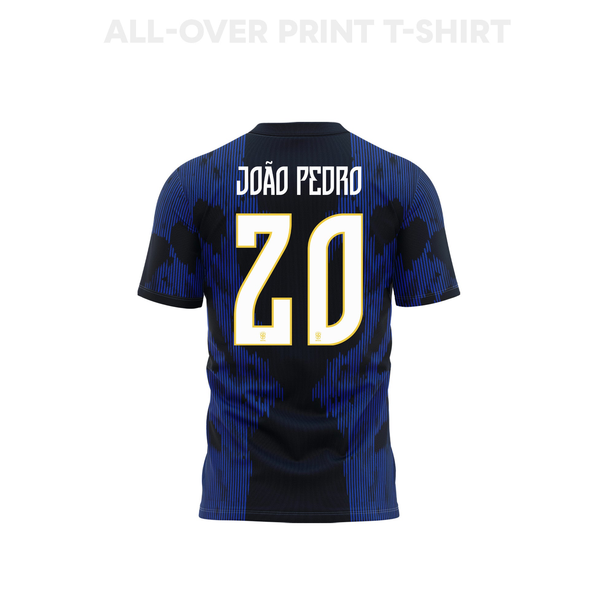 João Pedro 20 Youth Brazil 2026 Away 3D T-shirt Fully Printed – Blue