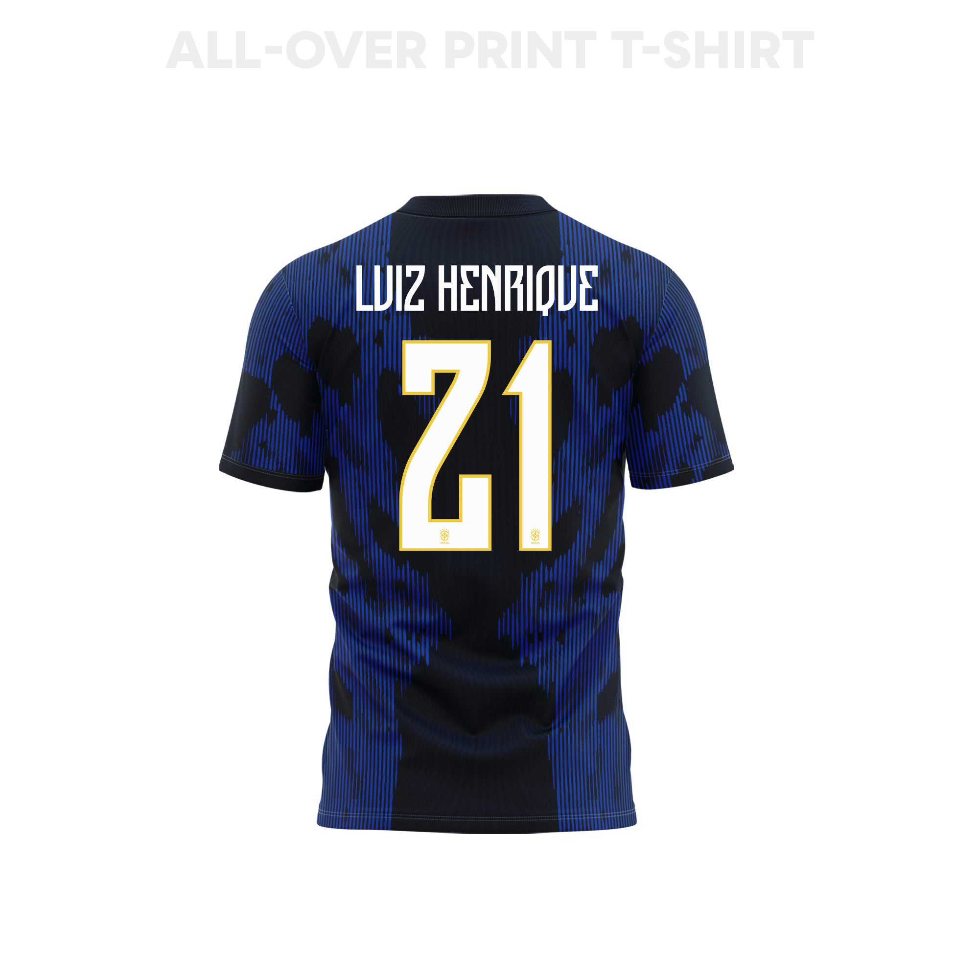 Luiz Henrique 21 Youth Brazil 2026 Away 3D T-shirt Fully Printed – Blue