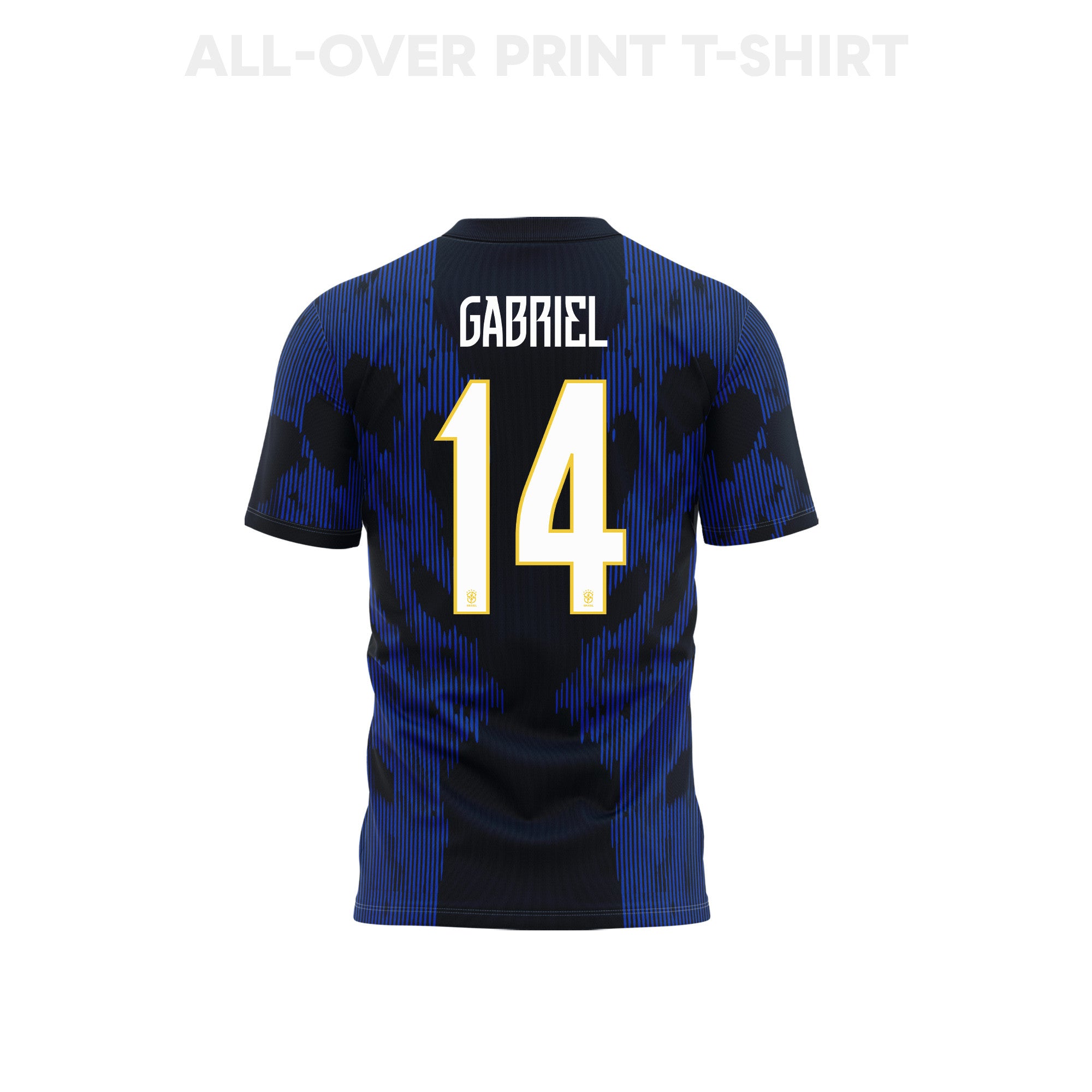 Gabriel Magalhães 14 Youth Brazil 2026 Away 3D T-shirt Fully Printed – Blue