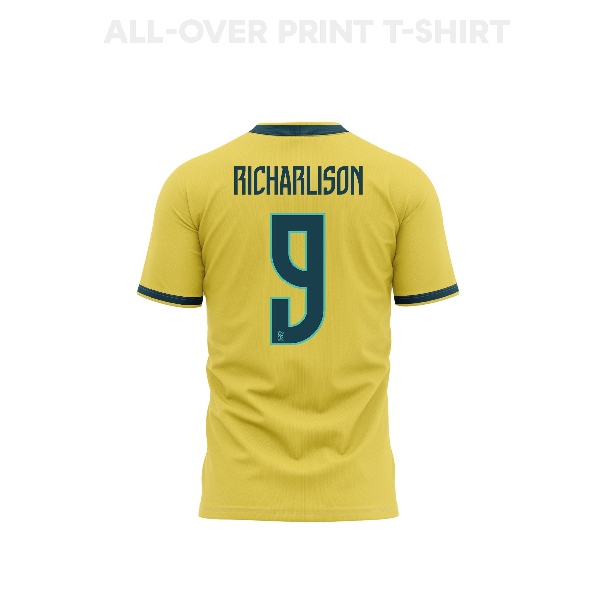 Richarlison 9 Youth Brazil 2026 Home 3D T-shirt Fully Printed – Yellow