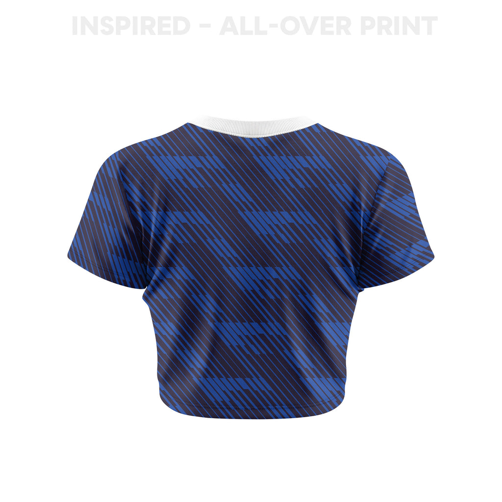 France 2026 Women's Home All-Over Print Cropped Jersey - Blue