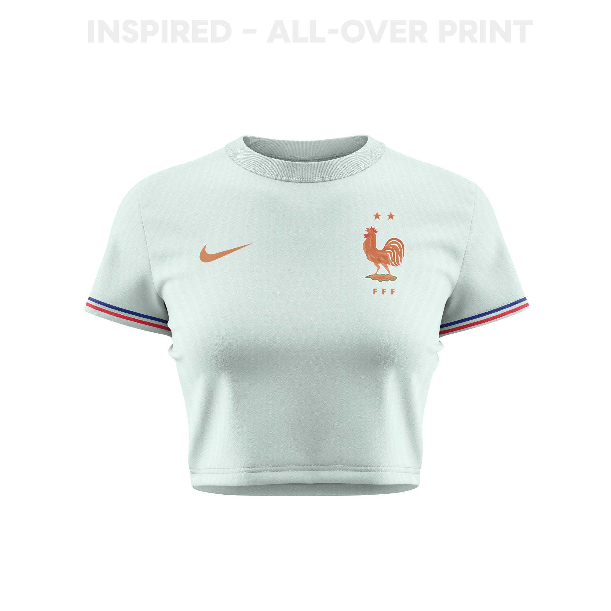 France 2026 Women's Away All-Over Print Cropped Jersey - Green