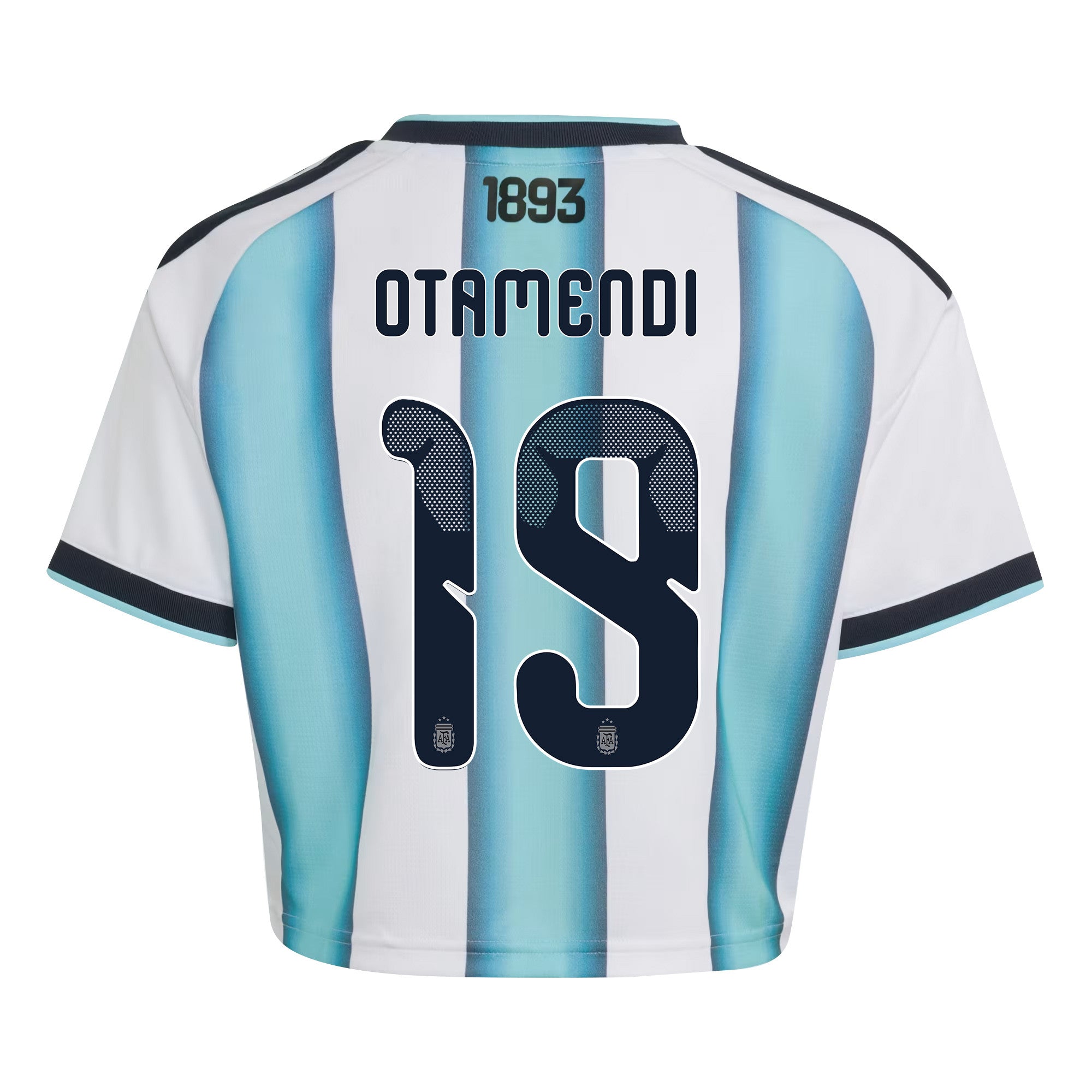 Nicolás Otamendi 19 Argentina 2026 Home Women's Cropped Jersey - White