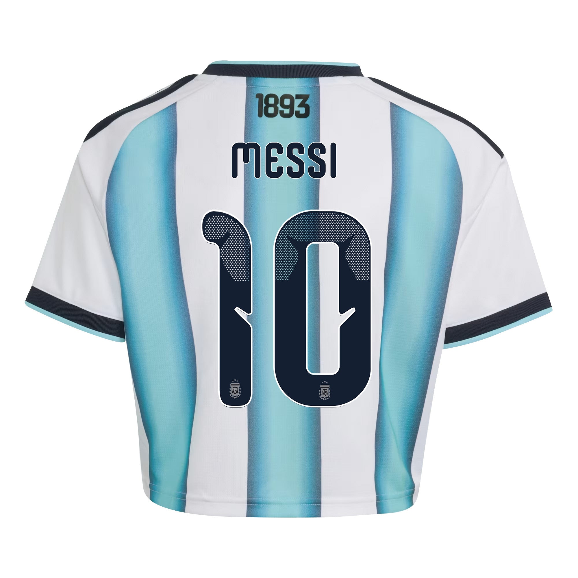Lionel Messi 10 Argentina 2026 Home Women's Cropped Jersey - White