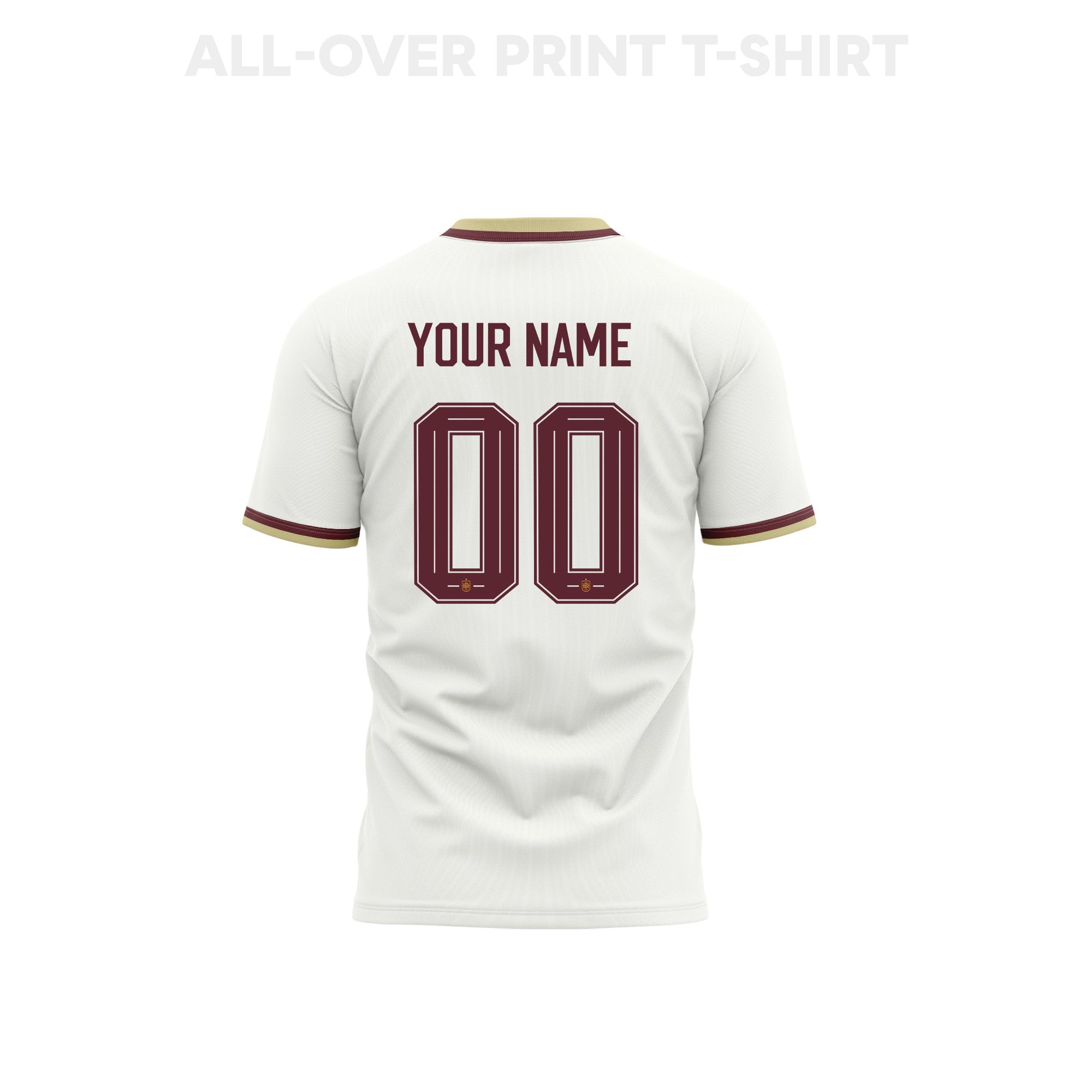 Spain 2026 Away 3D T-Shirt Fully Printed – Personalized – Unisex, White