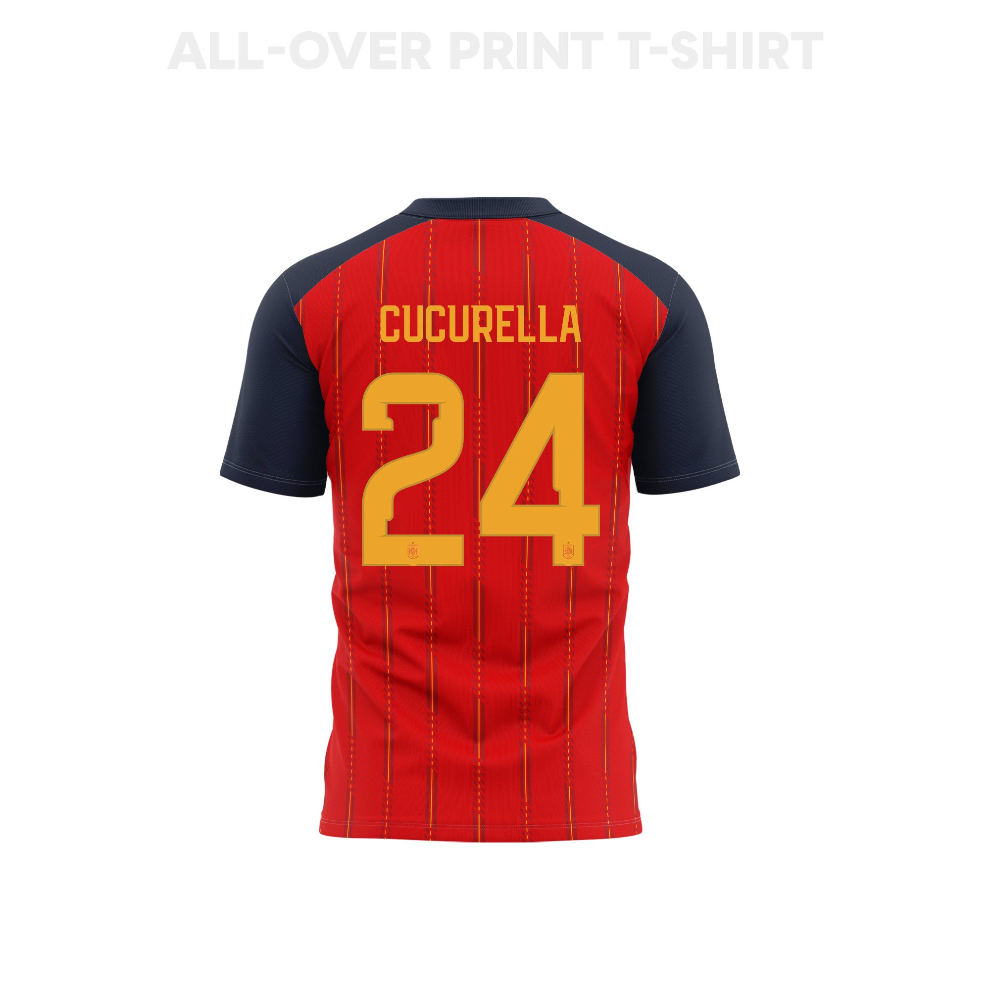 Marc Cucurella 24 Spain 2026 Home 3D T-Shirt Fully Printed – Unisex, Red