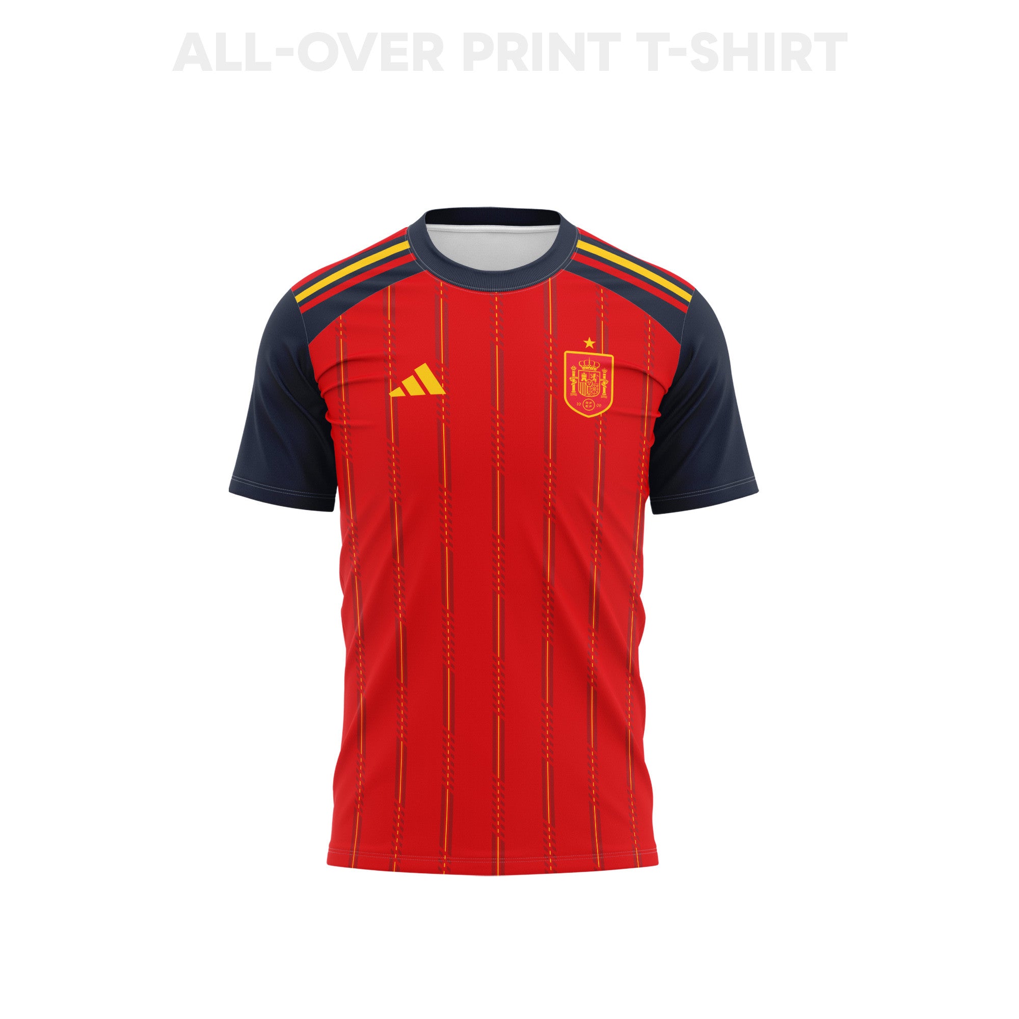 Spain 2026 Home 3D T-Shirt Fully Printed – Unisex, Red
