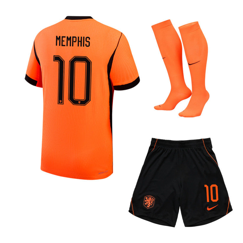 Memphis Depay 10 Netherlands 2026 Home Men Kit Set – Orange