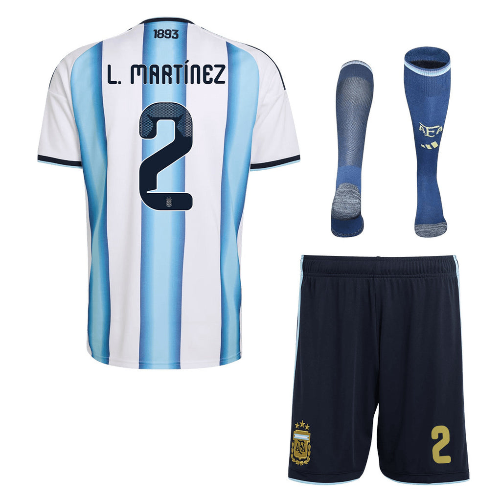 Lucas Martínez Quarta 2 Argentina 2026 Home Men Kit Set – White