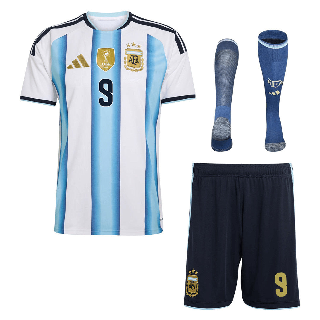 Julián Álvarez 9 Argentina 2026 Home Men Kit Set – White