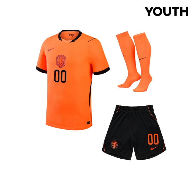 Netherlands 2026 YOUTH Home Kit Set - Personalized - Orange