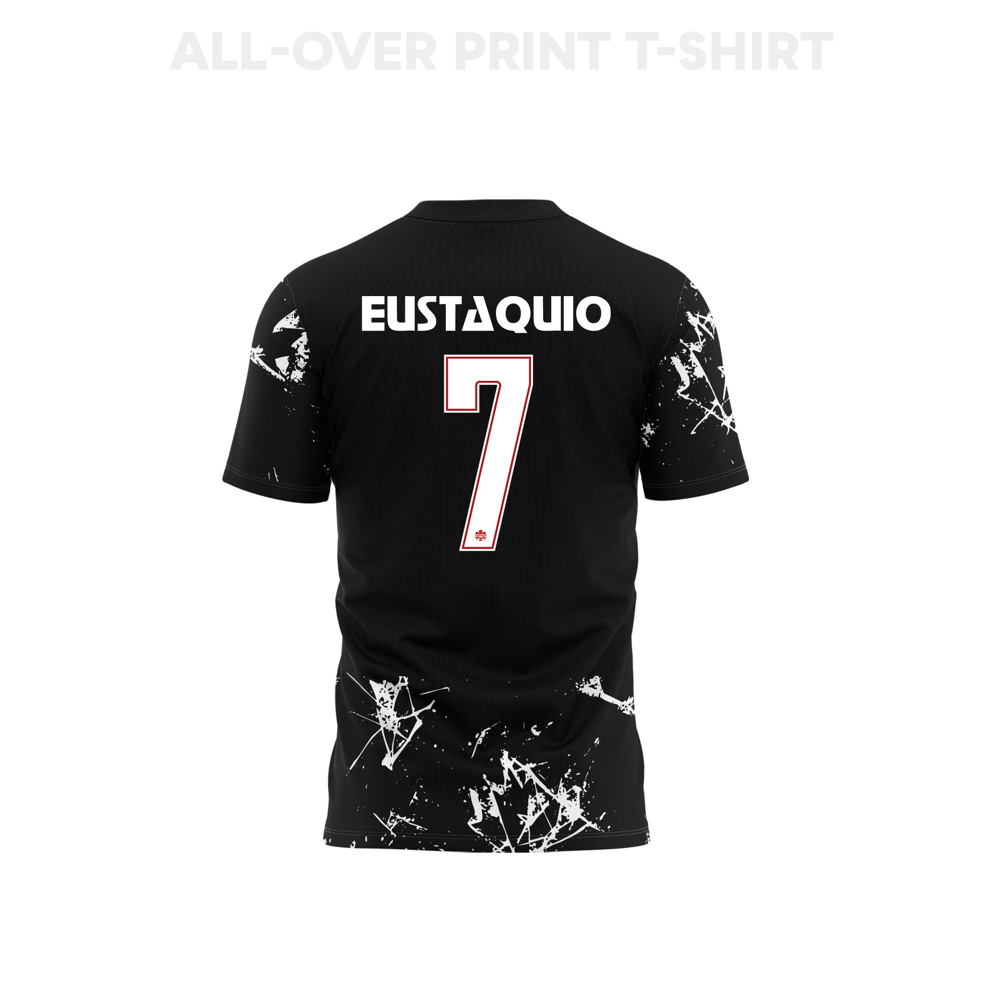 Stephen Eustáquio 7 Canada 2026 Away 3D T-Shirt Fully Printed – Unisex, Black