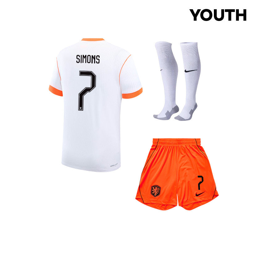 Xavi Simons 7 Netherlands 2026 YOUTH Away Kit Set – White