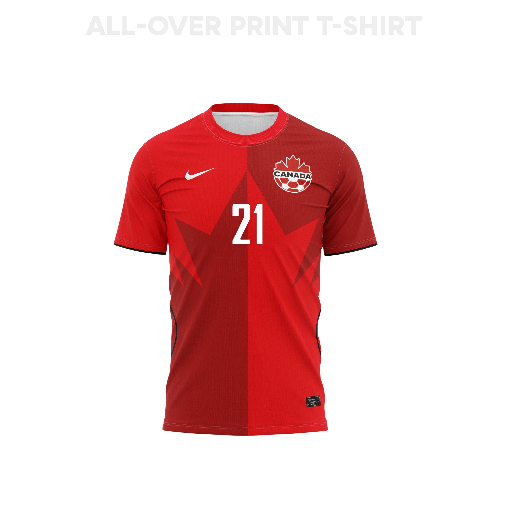 Jonathan Osorio 21 Canada 2026 Home 3D T-Shirt Fully Printed – Unisex, Red