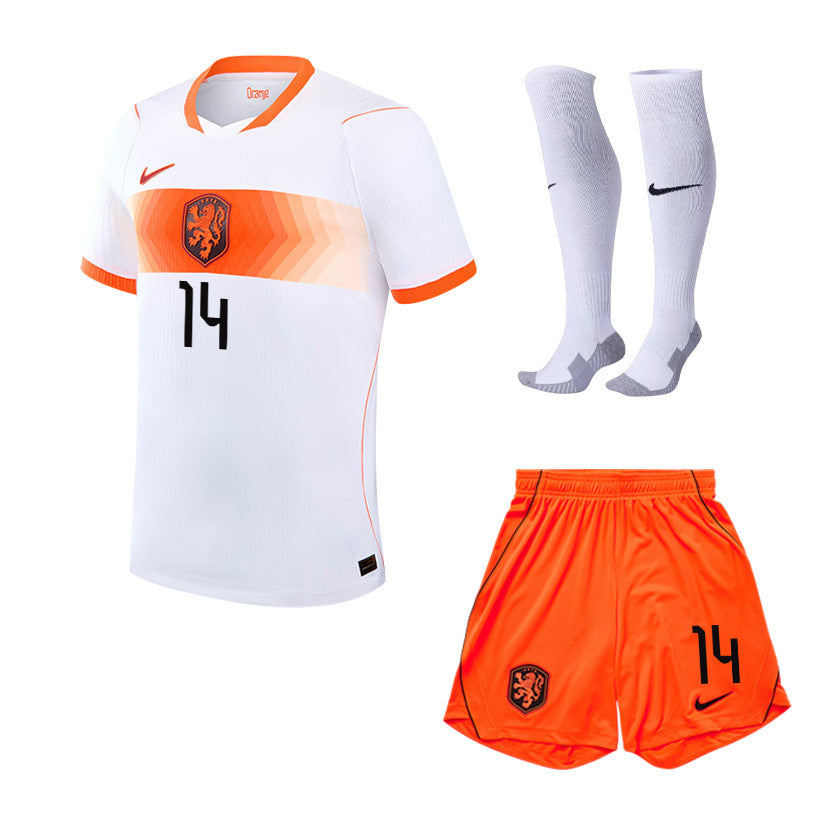 Tijjani Reijnders 14 Netherlands 2026 Away Men Kit Set – White