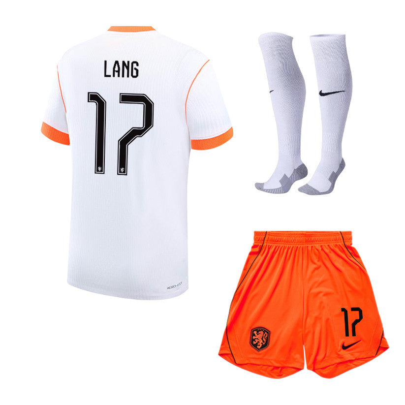 Noa Lang 17 Netherlands 2026 Away Men Kit Set – White