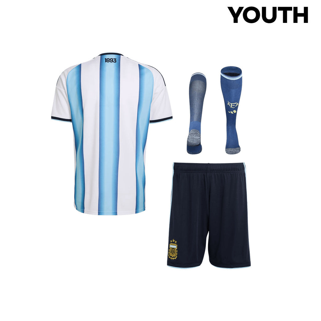 Argentina 2026 YOUTH Home Kit Set – White