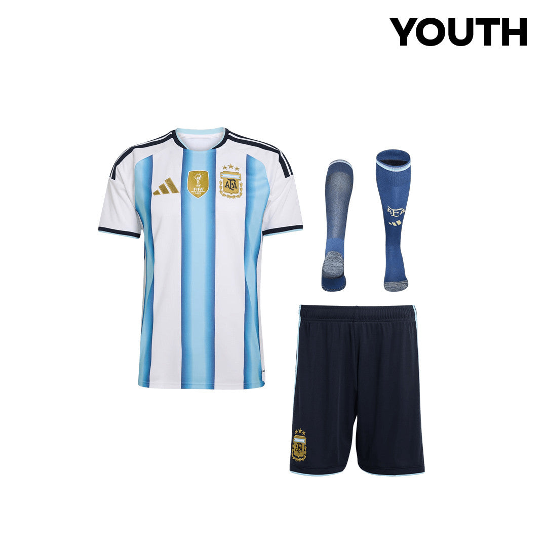 Argentina 2026 YOUTH Home Kit Set – White