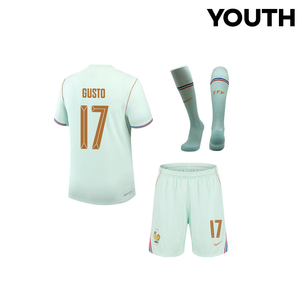 Malo Gusto 17 France 2026 YOUTH Away Kit Set – Green