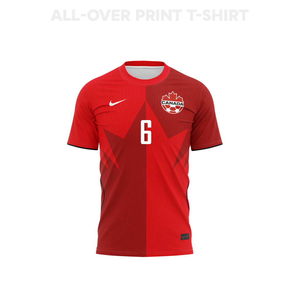 Mathieu Choinière 6 Youth Canada 2026 Home 3D T-shirt Fully Printed – Red