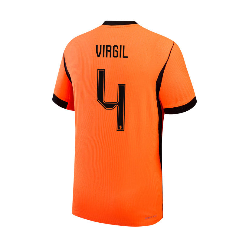 Virgil van Dijk 4 Netherlands 2026 YOUTH Home Jersey & Shorts Set - Orange