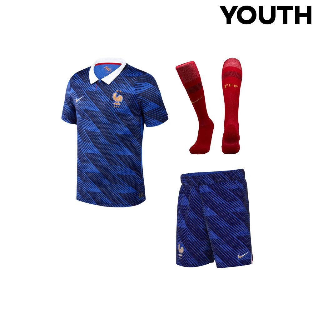 France 2026 YOUTH Home Kit Set – Blue