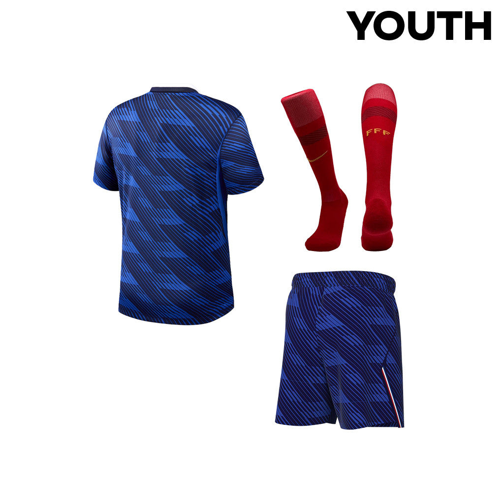 France 2026 YOUTH Home Kit Set – Blue