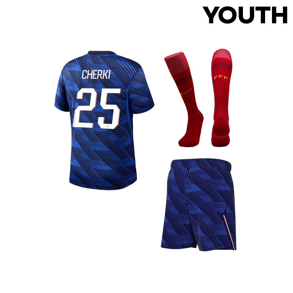 Rayan Cherki 25 France 2026 YOUTH Home Kit Set – Blue