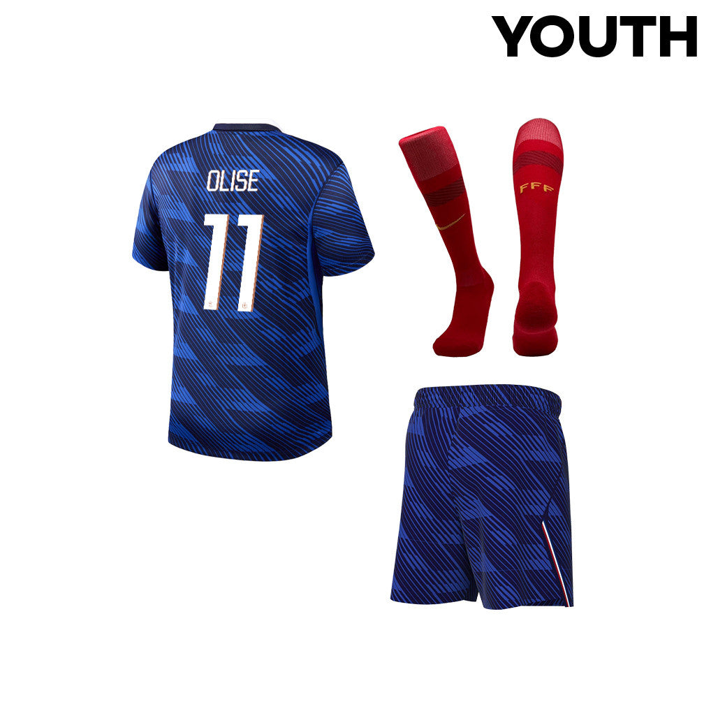 Michael Olise 11 France 2026 YOUTH Home Kit Set – Blue