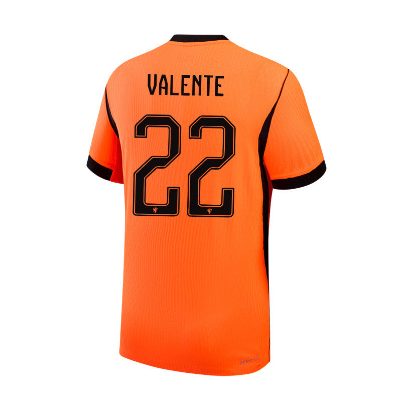 Luciano Valente 22 Netherlands 2026 YOUTH Home Jersey & Shorts Set - Orange