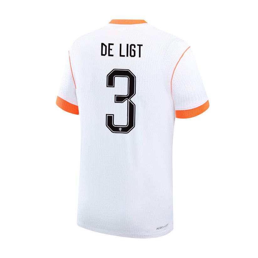 Matthijs de Ligt 3 Netherlands 2026 YOUTH Away Jersey & Shorts Set - White