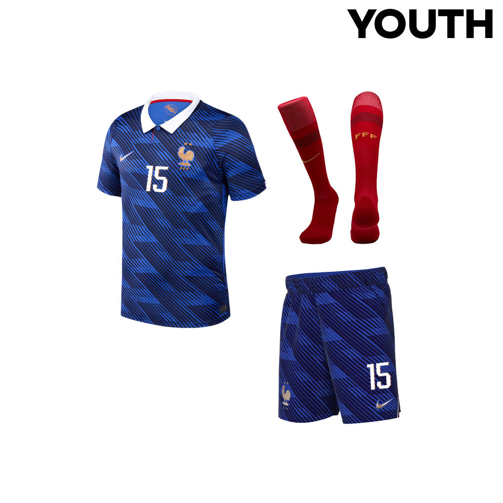 Ibrahima Konaté 15 France 2026 YOUTH Home Kit Set – Blue