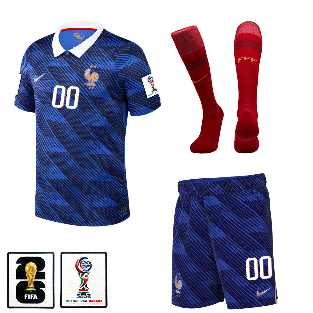 France 2026 Home Men Kit Set – Personalized - Blue