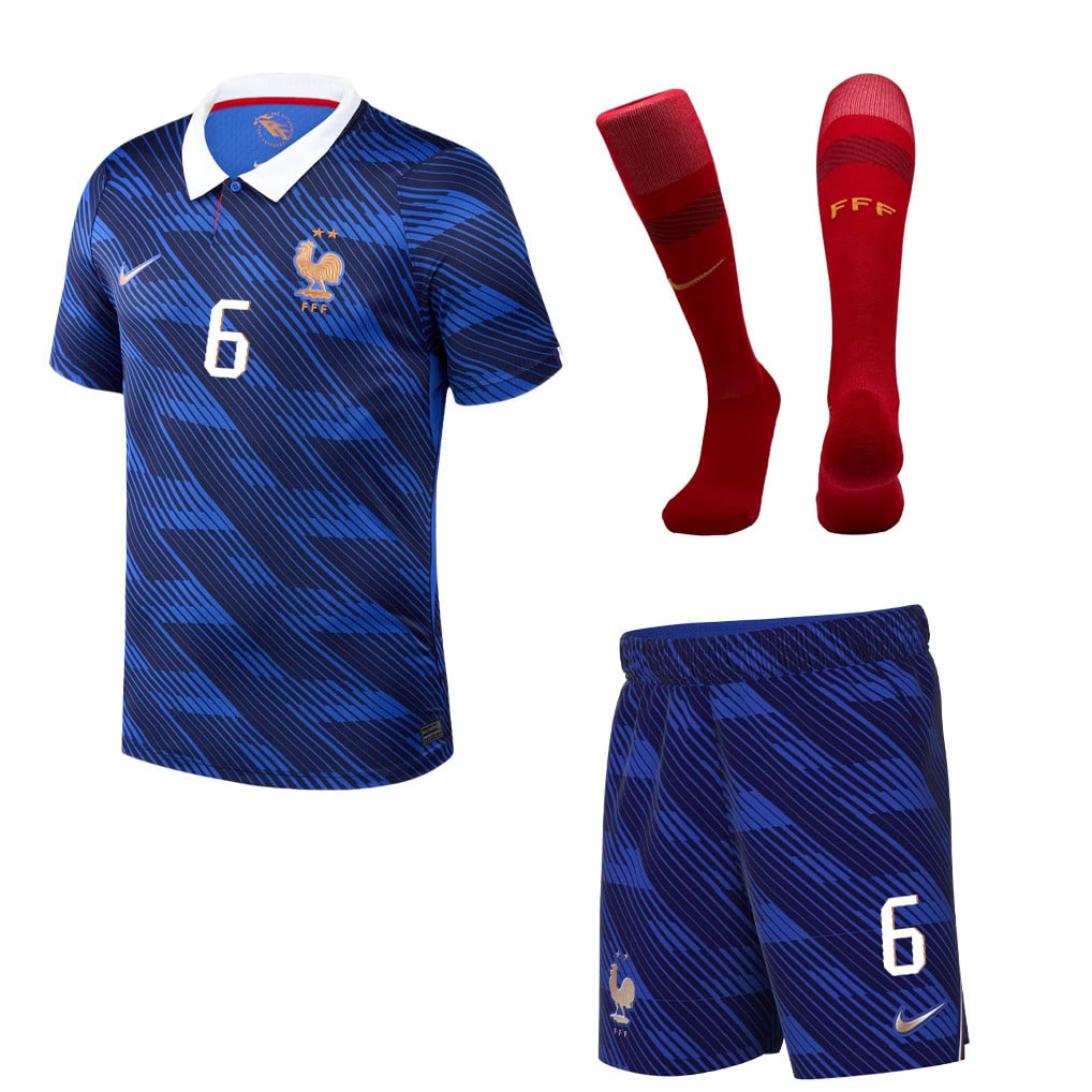 Eduardo Camavinga 6 France 2026 Home Men Kit Set – Blue